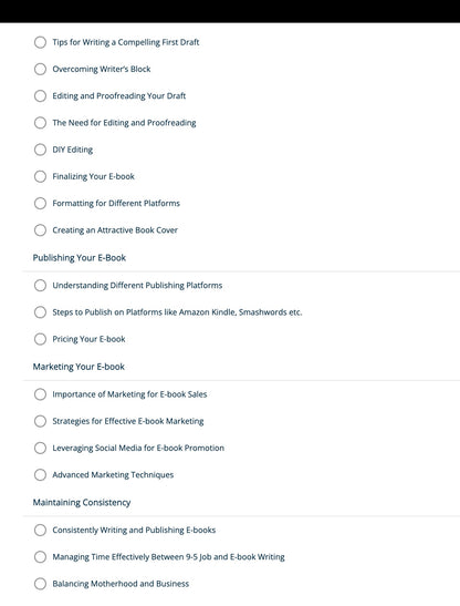 E-book Writing and Publishing