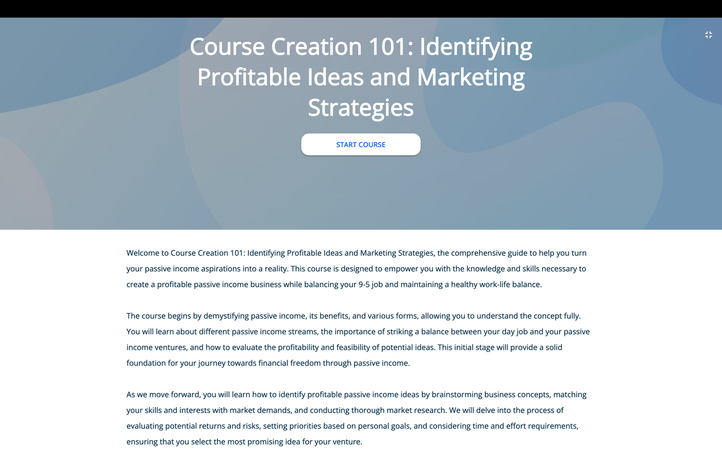 Creating and Selling Online Courses