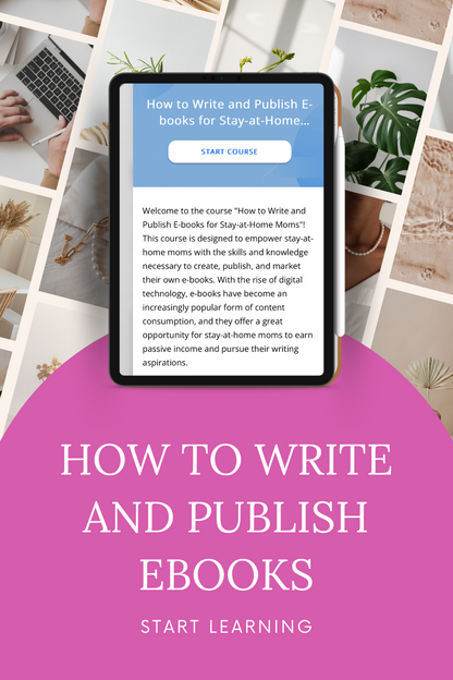 E-book Writing and Publishing